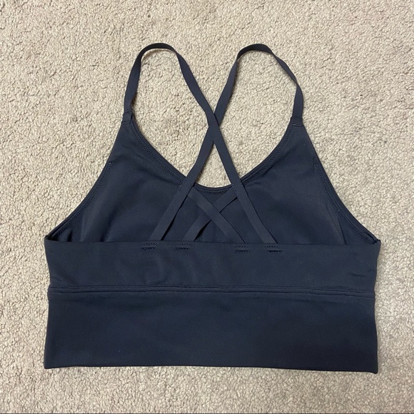 SOLD! OFFLINE By Aerie Real Me Strappy Back Sports Bra Blue Size S - Picture 6 of 7